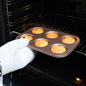 XINZE Large 6-Cup Non-Stick Cake <strong>Pan</strong> Bakeware Bread Baking Muffin <strong>Pans</strong> For Cupcakes &amp; Pastries