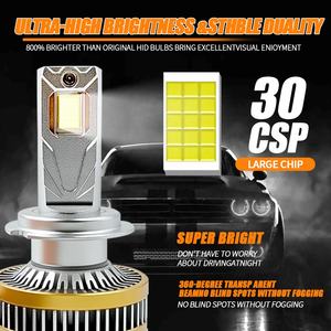 Сверхяркие светодиодные фары Chenlang 360 Вт 50000lm для автомобиля H4 Luces Led Para Auto H11 Focos 9005 Faro H7 лампы BMW E90 фары - Product Image 2