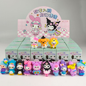 Venta caliente figuras de acción lindo Kawaii Sanlio Kuromi <span class=keywords><strong>Melody</strong></span> dibujos animados niños venta al por mayor colección llavero caja misteriosa - Product Image 6