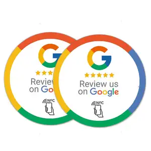 Google Review Nfc Qr Code Kaart Rfid Nfc Smartcard Aangepaste Ntag213/215/216 Visitekaartjes