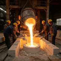 Matériau réfractaire coulable léger à faible conductivité thermique pour la doublure des fours industriels, fourni par l'usine