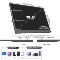 Nouveauté : Moniteur de jeu portable 15,6 pouces pour ordinateur portable, PS4, Switch avec port USB-C, résolution 1920*1080