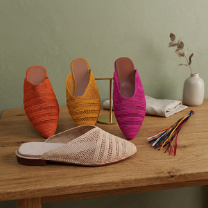 Handmade Anti-Slippery Breathable Raffia Outdoor Slipper for Women and Girls - Product Image 4
