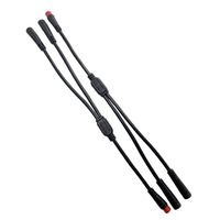 Cable Conector Impermeable M8 de 2, 3 y 4 Pines, Macho y Hembra, Divisor en Y para Bicicleta Eléctrica, Cable Conector Impermeable Mini para Tira de LED