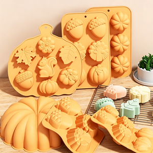 Molde de Silicona para Hornear con Temática de <span class=keywords><strong>Halloween</strong></span>, Molde para Pastel de Calabaza y Calavera, para Chocolate, Mousse, Jabón y Repostería - Product Image 6