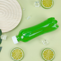 Bouteilles d'eau en plastique jetables 500ml, emballage personnalisable de boissons, vides, en PET, transparent, pour Soda, 100 pièces
