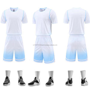Trajes de baloncesto para hombres y mujeres, trajes de entrenamiento para jóvenes, deportes de secado rápido, manga corta, ropa deportiva personalizada con estampado completo - Product Image 5