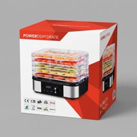 Fabrieks-OEM ODM Elektrische 5-laags digitale besturing BPA-vrije roestvrijstalen milieuvriendelijke voedseldroger voor fruit en huisdierensnacks