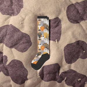 Super Wide Extra Length Spring Knee-Length <strong>Diabetic</strong> <strong>Socks</strong> Swollen Feet Non-Slip Bamboo Bottom Breathable Daily <strong>Women</strong> <strong>Socks</strong> - Product Image 3