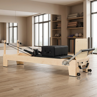 REAP Lit de Pilates en bois de chêne de haute qualité et durable pour la maison, le yoga et l'entraînement corporel