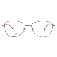 Nouveau cadre haut de gamme simple pour femmes, monture optique en verre titane, monture de lunettes originale, dernier modèle