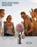 Microphone Lavalier Sans Fil 3-en-1 pour iPhone/Android/Caméra – Design Mini, Léger, Son Haute Définition, Autonomie de 7 Heures, Forme Huit