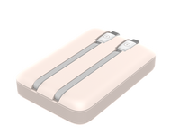 Prix usine 20W chargeur mobile au lithium à charge rapide LCD numérique câble intégré Portable 10000mAh batterie externe