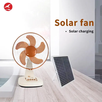 C 12V rechargeable fan électrique de Tableau de 12 pouces avec le panneau d'énergie solaire pour la maison