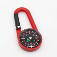 Mousqueton multifonctionnel de survie en plein air, porte-clés en plastique, nouveau design, rouge, porte-clés personnalisé