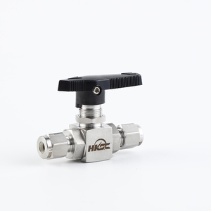 Válvula de control de flujo de gas <span class=keywords><strong>HBV</strong></span>, precio al por mayor, válvula de compresión, válvula de bola de tipo recto de doble virola de acero inoxidable - Product Image 6