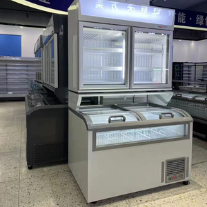 Hot bán tủ đông kết hợp thương mại hiển thị cửa hàng tiện lợi hai cửa tủ lạnh cửa hàng tiện lợi - Product Image 2