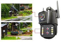 Caméra de sécurité CCTV sans fil IPC360Home à 3 objectifs, 12MP, PTZ, avec zoom optique 10x, interphone bidirectionnel, alarme de mouvement, stockage cloud, CMOS