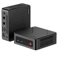 Mini PC BOSGAME E4 AMD Ryzen 5 3500U 8 Go DDR4 256 Go SSD SATA Double RJ45 Triple Affichage 4K USB-C USB 3.2 Wi-Fi 5/BT 5.0 Win