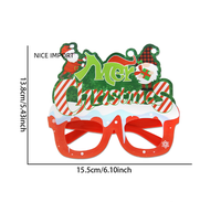 Lunettes de fête de Noël en PVC style Big Moose, lunettes de dessin animé pour fête de Noël, adaptées aux enfants, lunettes décoratives