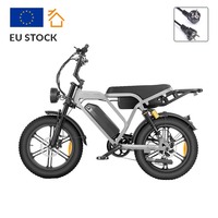 Vélo électrique à cadre en acier de 20 pouces, 500 W, double suspension, pneus larges, avec stock européen