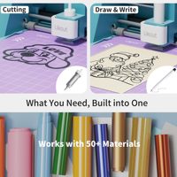 Cortadora de Vinilo Mini Likcut S501, Máquina de Corte Inteligente de 4.5 Pulgadas para Manualidades, Pegatinas y Tarjetas, Plotter Inalámbrico Bluetooth