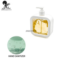Sac d'emballage sur pied en matériau recyclé avec pompe en plastique imprimé shampoing désinfectant pour les mains et recharge de gel douche pour la lotion