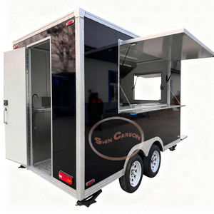 Chariot de vente mobile pliable imperméable et multifonctionnel de remorque extérieure de nourriture pour des casse-croûte de marché de nuit de petit déjeuner - Product Image 3