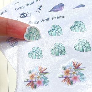 Pegatina de dibujos animados personalizada, transparente, impermeable, transparente - Product Image 3