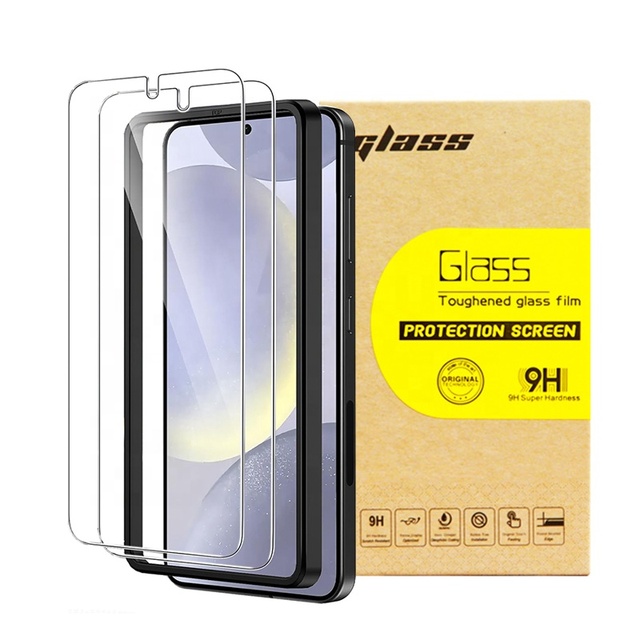 2.5d Clear Screen Protector for Samsung Galaxy S24, Tempered Glass Film for Samsung S24 Plus With Installation Tool
