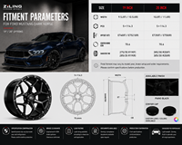 Rines Monobloque ZL Premium Nuevos de 35 mm para Dark Horse de 19-20 Pulgadas, Aleación de Aluminio Forjado, Compatibles con EV