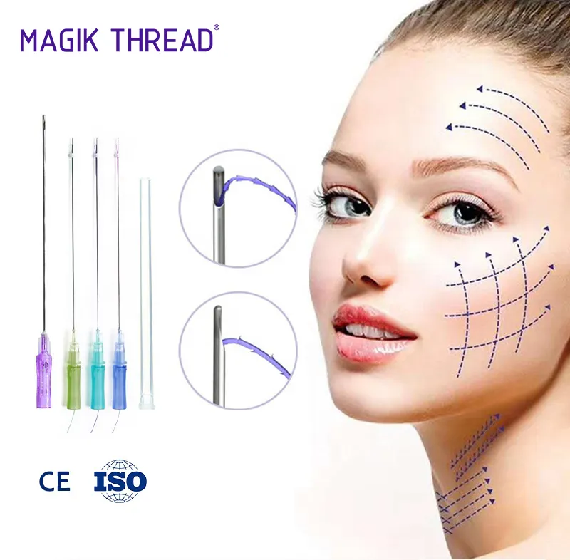 long lasting mono/screw/tornado/cog/ pdo lifting screw thread to facial rejuvenation