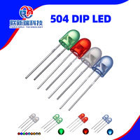 Diode LED traversante 3mm 5mm haute luminosité rouge vert bleu jaune IR UV pour lampe indicatrice de circuit électronique