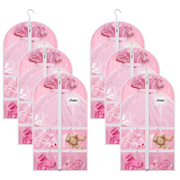 Sac de costume de danse imperméable, housse transparente pour vêtements avec poches pour récital