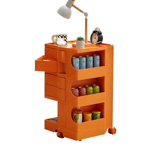 Chariot créatif Casier à collation de style nordique Armoire de rangement amovible pour <span class=keywords><strong>Internet</strong></span> Plastique pour le stockage des aliments - Product Image 1