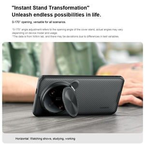 Nillkin marca CamShield Prop Case (versión transparente) Serie PC + TPU lente de cámara y soporte funda de teléfono móvil para Xiaomi 14 <span class=keywords><strong>Ultra</strong></span> - Product Image 6