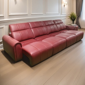 أرائك جلدية حديثة قابلة للتمديد على طراز المسرح قابلة للطي من الجلد - Product Image 2