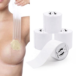 Ruban adhésif pour le buste 5cm*5m Transparent Ruban pour seins Push up Autocollant pour seins Imperméable Multi-usages Pâte pour le buste - Product Image 1