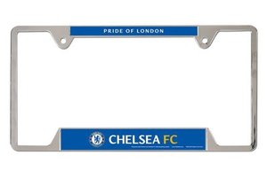 Zinc Alloy Custom logo Embossed Chrome Simple Retro <b>License</b> Plate <b>Frame</b> - Product Image 2