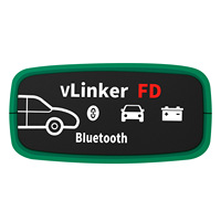 Escáner de Diagnóstico de Fallas de Automóvil VLinker FD VGATE OBD2 Bluetooth 3.0 con Pantalla LCD Verde