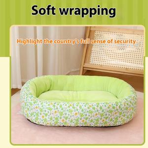 Blumen gemusterte bequeme Tiefschlaf Haustier Zwinger/Katze Winter bett All Seasons Hunde matte für kleine mittelgroße Hunde Katzen - Product Image 4
