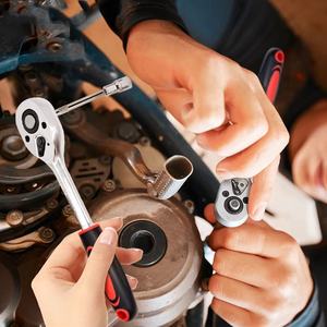 46pcs Car Repair Tool Kit 1/4-Inch <b>Socket</b> <b>Set</b> Car Repair Tool Ratchet <b>Torque</b> Wrench Auto Repairing <b>Set</b> Mechanic Tool - Product Image 3