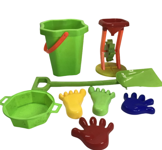 Wholesale Promotional Plastic Windmill Fun Beach Toys for Children Funny Hand Game Set Kids Play Colorful