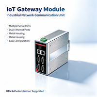 Passerelle Modbus sans fil sur rail DIN, RS232/485 vers Ethernet, convertisseur TCP/RTU IIoT, 24V DC, pour l'usine intelligente Industrie 4.0