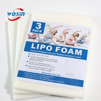 Woxin Paquete de 3 almohadillas de espuma Lipo Post Cirugía Tummy Tuck BBL Boards Belly Wrap Compatible Compresión Hoja de ropa Liposucción