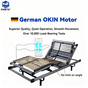 Giường sắt có thể điều chỉnh kích thước tùy chỉnh, chân hiện đại, dành cho phòng ngủ, căn hộ, giường cỡ lớn thông minh, thoải mái, đa chức năng, dùng cho trường học - Product Image 5