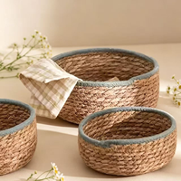 Panier de rangement tressé MIXWARES pour entrée, organiseur de clés, corbeille en paille pour collations, table à thé et articles divers pour la maison