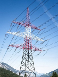 Dayanıklı güç hattı destek galvanizleme 10kv-500kv elektrik iletim kulesi güç iletim açısı çelik kule pilon