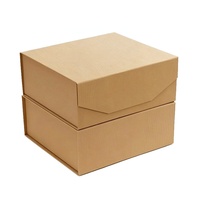 Emballage en carton rigide pliable à fermeture magnétique haut de gamme pour téléphone/tablette, recyclable, biodégradable, finition bronzée