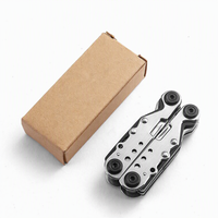 Pince pliante multifonctionnelle en acier inoxydable avec couteau, outil combiné mini portable EDC pour l'extérieur, coffret cadeau OEM